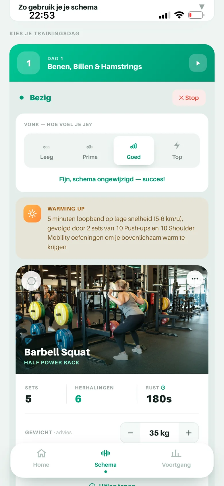 Vonk in YV Coach: hoe voel je je — leeg, prima, goed of top